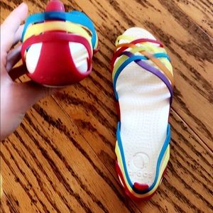 Rainbow Croc Sandals